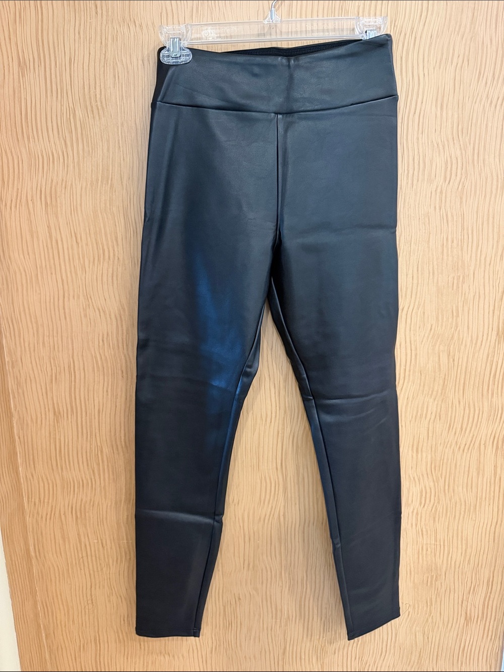 Abercrombie & Fitch Black Faux Leather Leggings - High Rise
